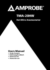 Thumbnail of document Manual - TMA-20HW Hotwire Anemometer